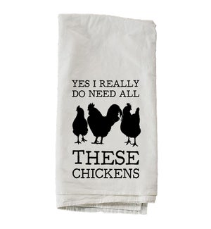 All These Chickens Towel